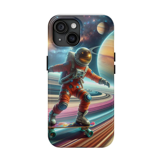 Cosmic Adventure Phone Case - Astronaut Design, Tough Phone Protection, Space Lover Gift, Unique Phone Accessory, Galaxy Themed Case