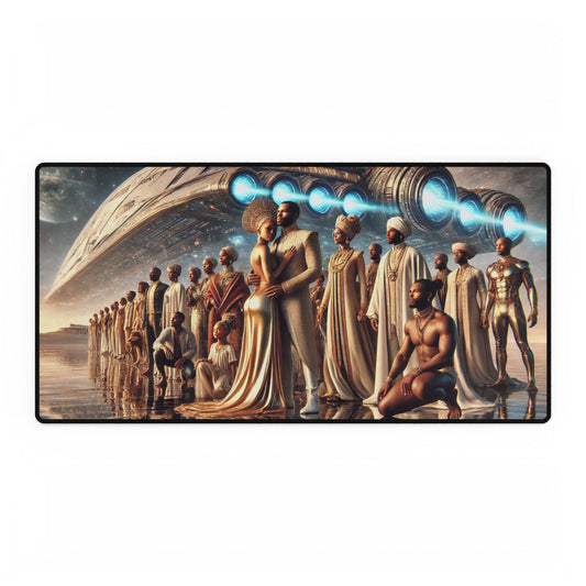 Futuristic Desk Mats - Unique Office Decor, Gaming Mat, Large Mouse Pad, Gift for Sci-Fi Lovers, Ergonomic Workstation