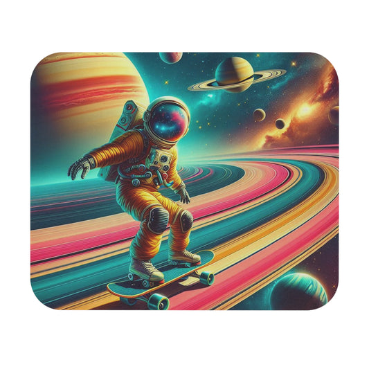 Astronaut Skateboarding Mouse Pad - Cosmic Desk Accessory, Gaming Mousepad, Space Lover Gift, Office Decor, Unique Home & Office