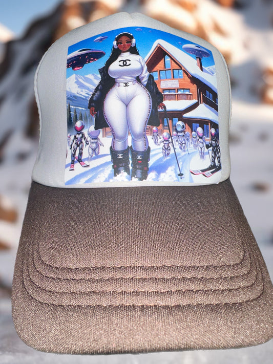 Hand designed trucker hats